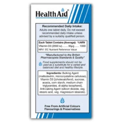 Vitamin D3 2000iu Tablets -Dietary Supplement Sales 801229 VitD3 2000iu120sside2