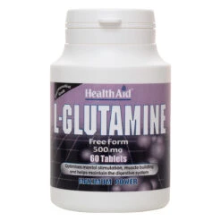 L-Glutamine 500mg + Vitamin B6 Tablets