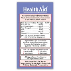 Krill-Life Capsules -Dietary Supplement Sales 802237KrillLife60tabsside2 1cab76ee 00d0 481a 9f17 33a8e9ab2376