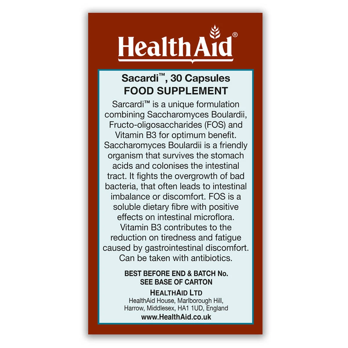 Sacardi (Saccharomyces Boulardii) Vegicaps 2 Sacardi (Saccharomyces Boulardii) Vegicaps - Image 2