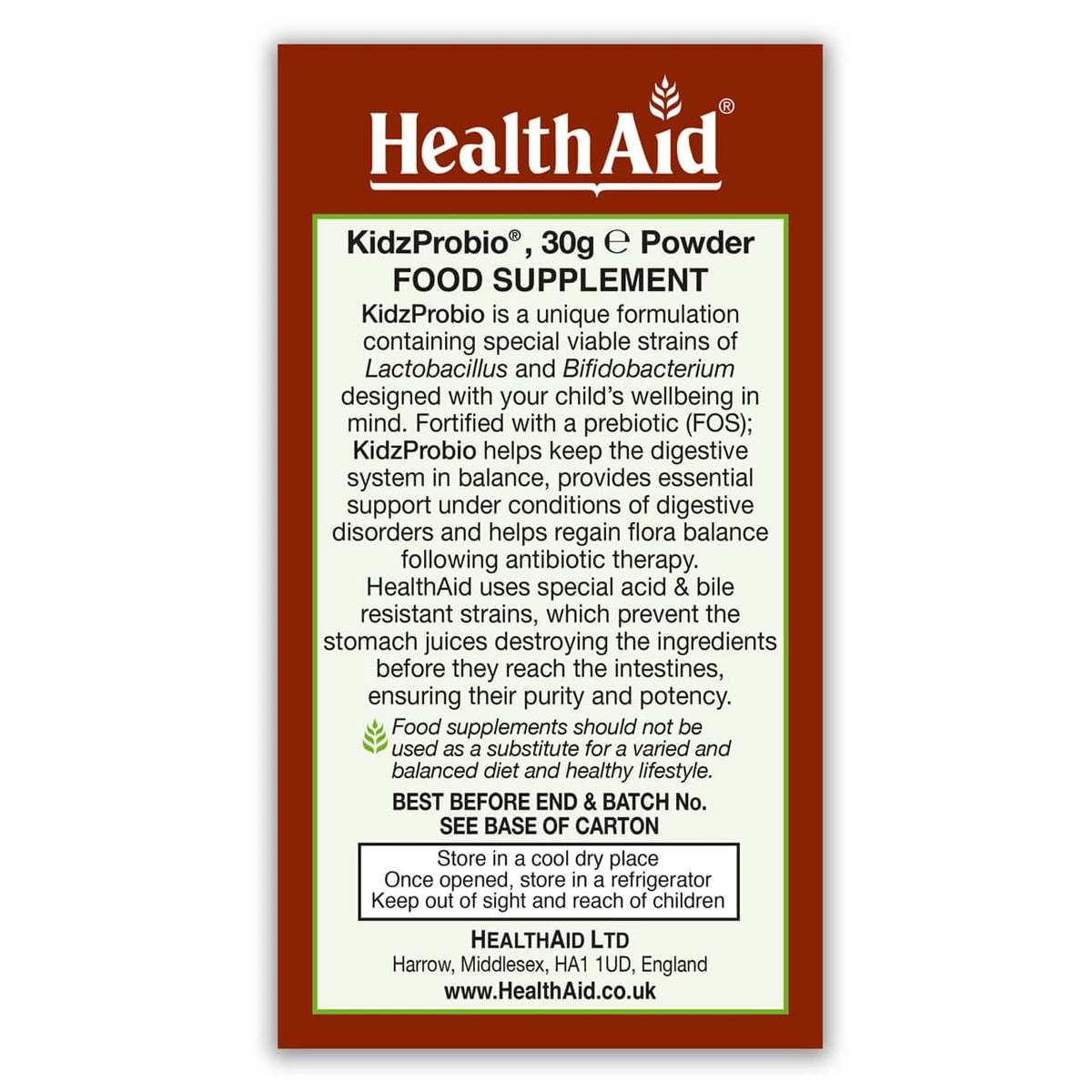 KidzProbio (5 Billion) 30g Powder 2 KidzProbio (5 Billion) 30g Powder - Image 2