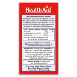 Conergy CoQ-10 30mg +Vit E Capsules -Dietary Supplement Sales 803105Conergy30side2