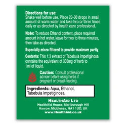 Pau D'Arco (Tabebuia Impetiginosa) Liquid 5 Pau D'Arco (Tabebuia Impetiginosa) Liquid -Dietary Supplement Sales 804465PauD Arco Tabebuiaimpetiginosa side2