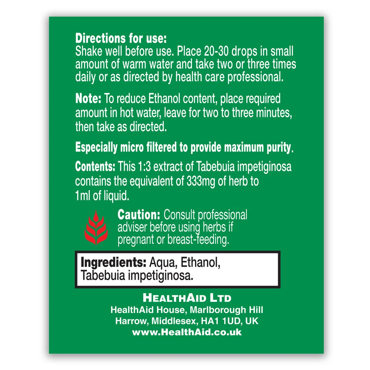 Pau D'Arco (Tabebuia Impetiginosa) Liquid 3 Pau D'Arco (Tabebuia Impetiginosa) Liquid - Image 3