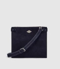 Stowaway Crossbody Buttery Suede Midnight