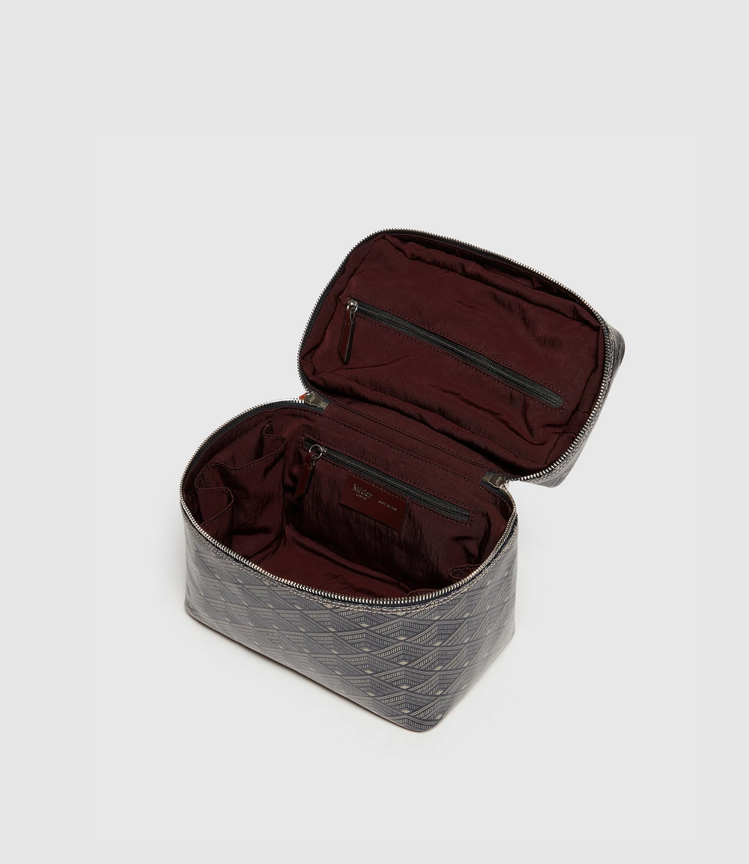 Long Haul Toiletry Bag Signature Canvas Navy 2 Long Haul Toiletry Bag Signature Canvas Navy - Image 2